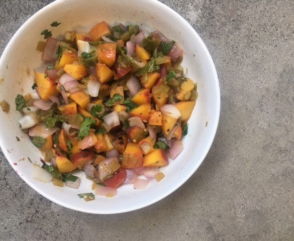 grilled peach salsa