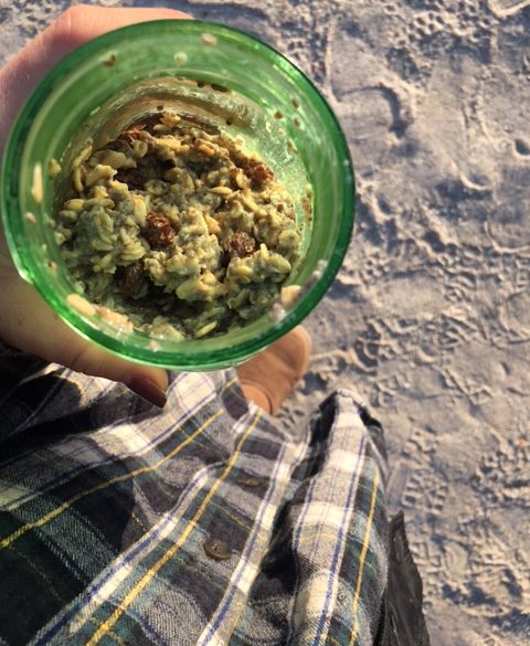 Overnight Oats while camping