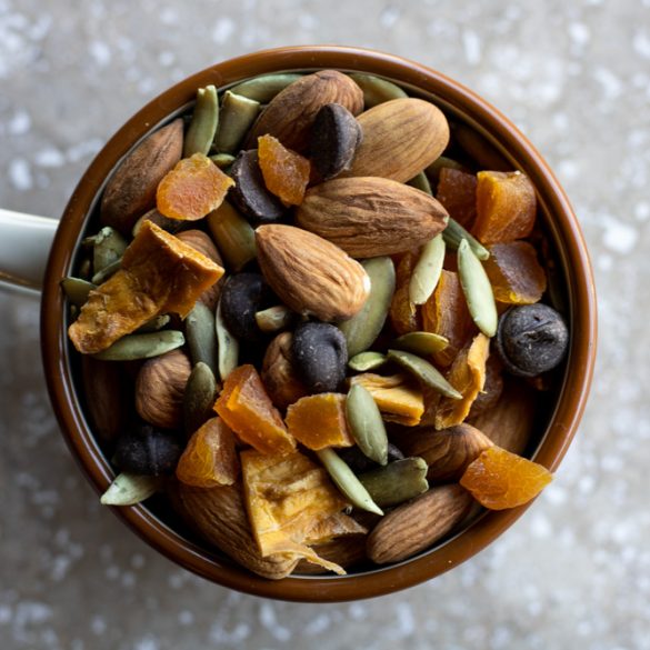 Nutty and fruity trail mix